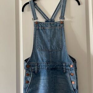 Madewell Blue Denim Overalls